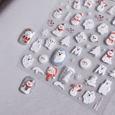 Winter Nail Stickers, Snowman Nail Stickers, Winter Nail Art Stickers, White Winter Nail Stickers, Snowman Nail Decals, Winter Manicure
